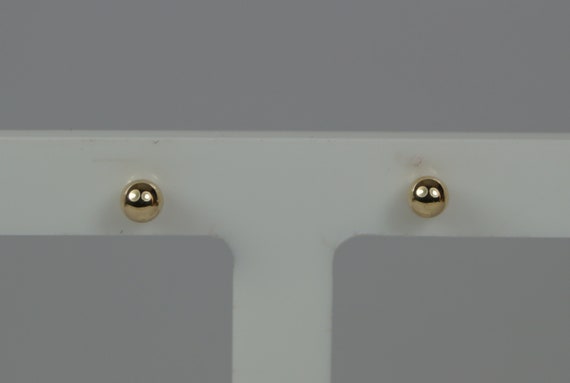 Orecchini A Bottone A Sfera In Oro Giallo 9 Carati: 3 Mm, 4 Mm, 6 - Foto 13