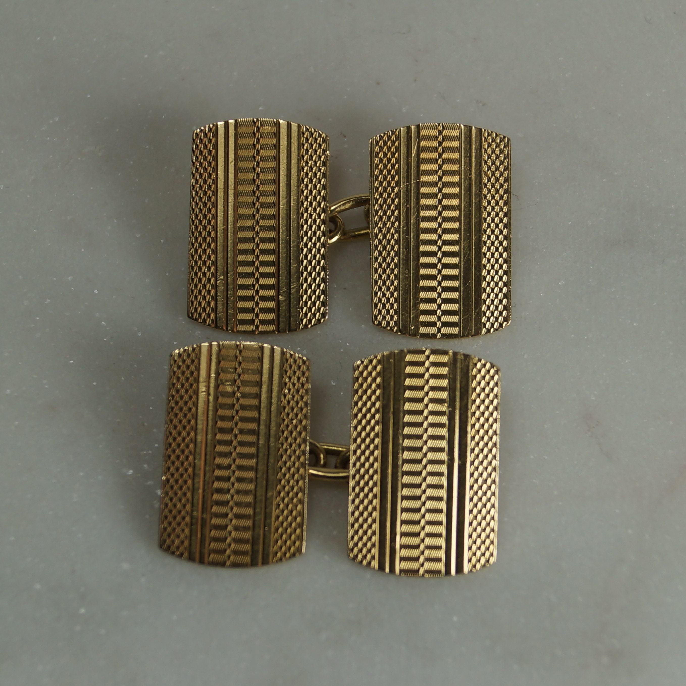 刻印入り18金カフスボタン、彫刻デザイン、中古品 - Etsy 日本