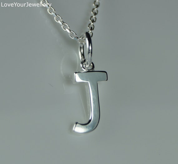Sterling Silver -J- Initial Necklace - N101502 | Şile Silver, Jewelry  Manufacturer & Wholesaler