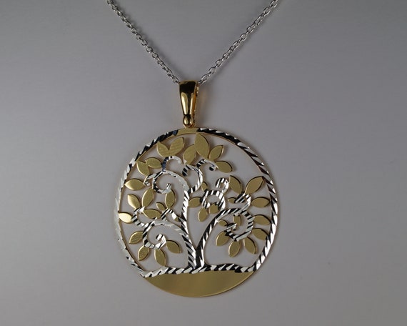 Large Silver Tree of Life Necklace, Silver Tree of Life Pendant, Silver and  Gold Vermeil Necklace, Large Necklace, Gold Vermeil Tree of Life - Etsy