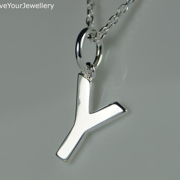 Letter Y Necklace Etsy
