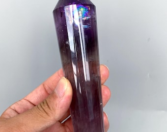 24 Facet Amethyst DT Point | 24 Sided Vogel Style Healing Crystal A790