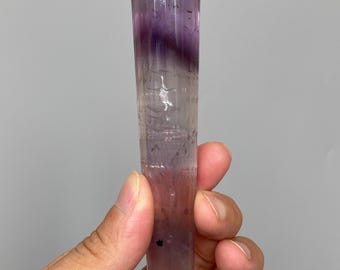24 Facet Amethyst DT Point | 24 Sided Vogel Style Healing Crystal A789