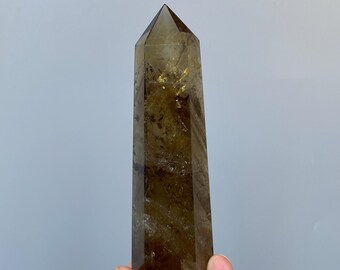 5.9''Natural Smoky Quartz Tower  | Healing Crystal A800