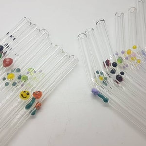 Glass Straws. Durable. With cute designs. image 2