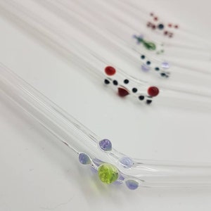 Glass Straws. Durable. With cute designs. image 3