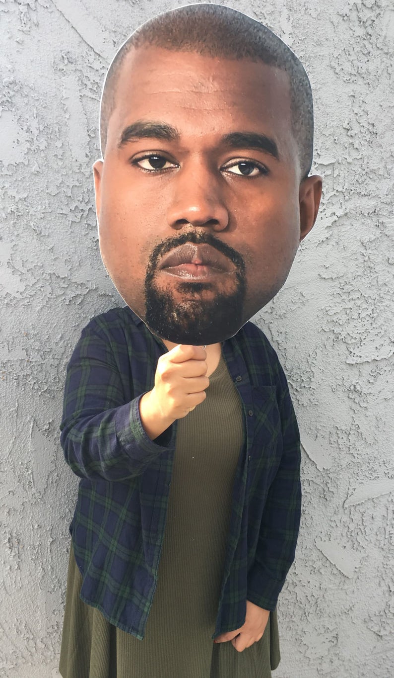Kanye West Big Face Cutout Kanye Fat Head Fathead Jumbo Etsy