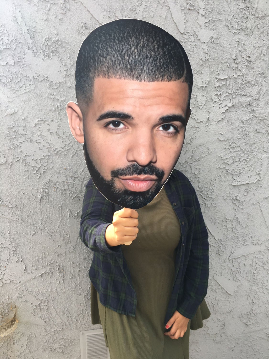 Drake Big Face Cut Out Drake FatHead Mask Views More Etsy