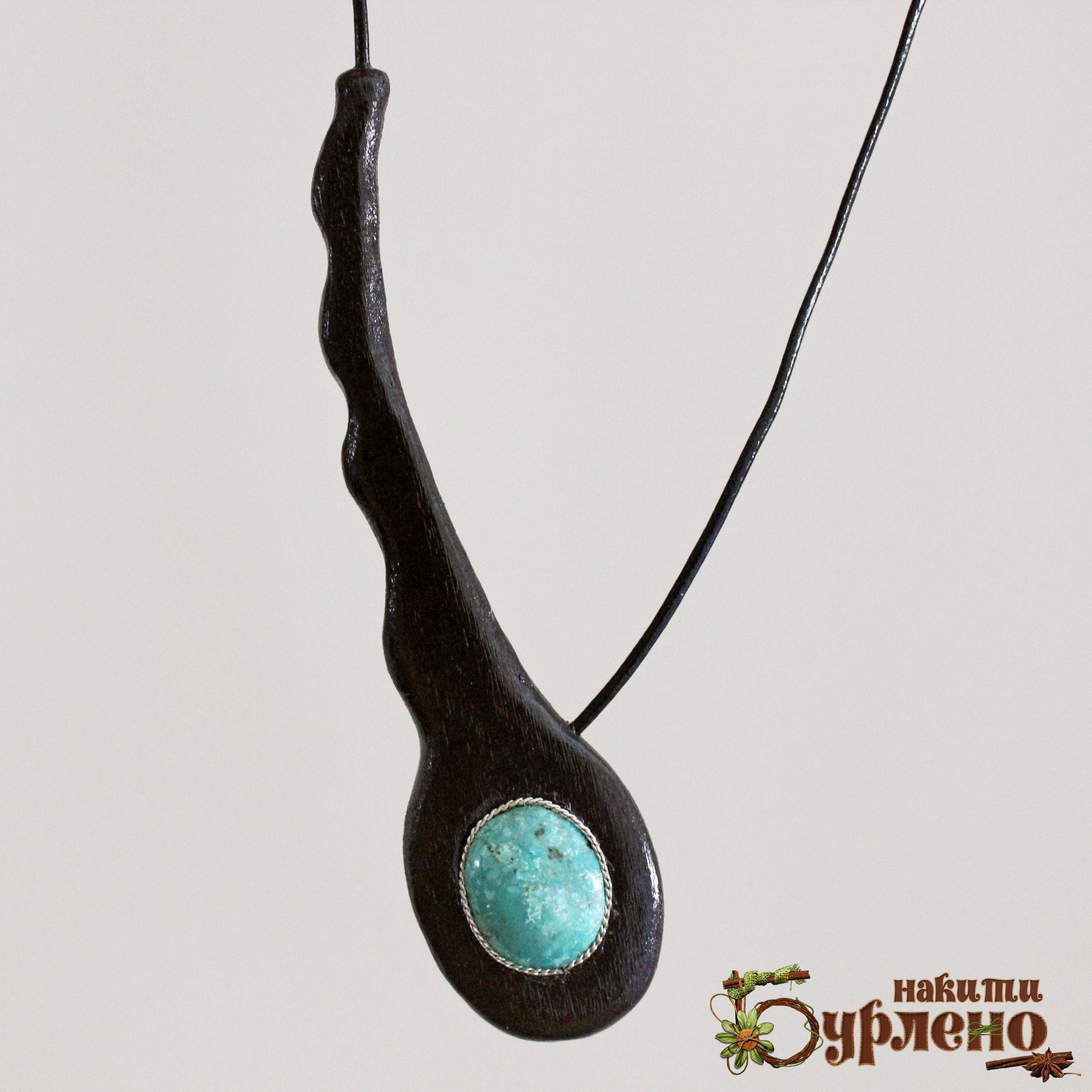 UCADRIT Turquoise Bird Necklace Sterling Silver