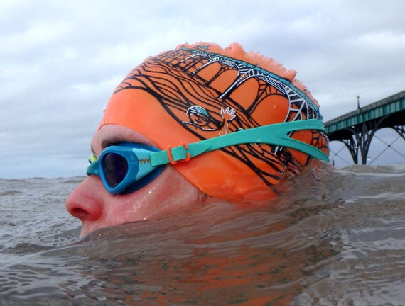 Clevedon Pier Swim Hat Designed by 