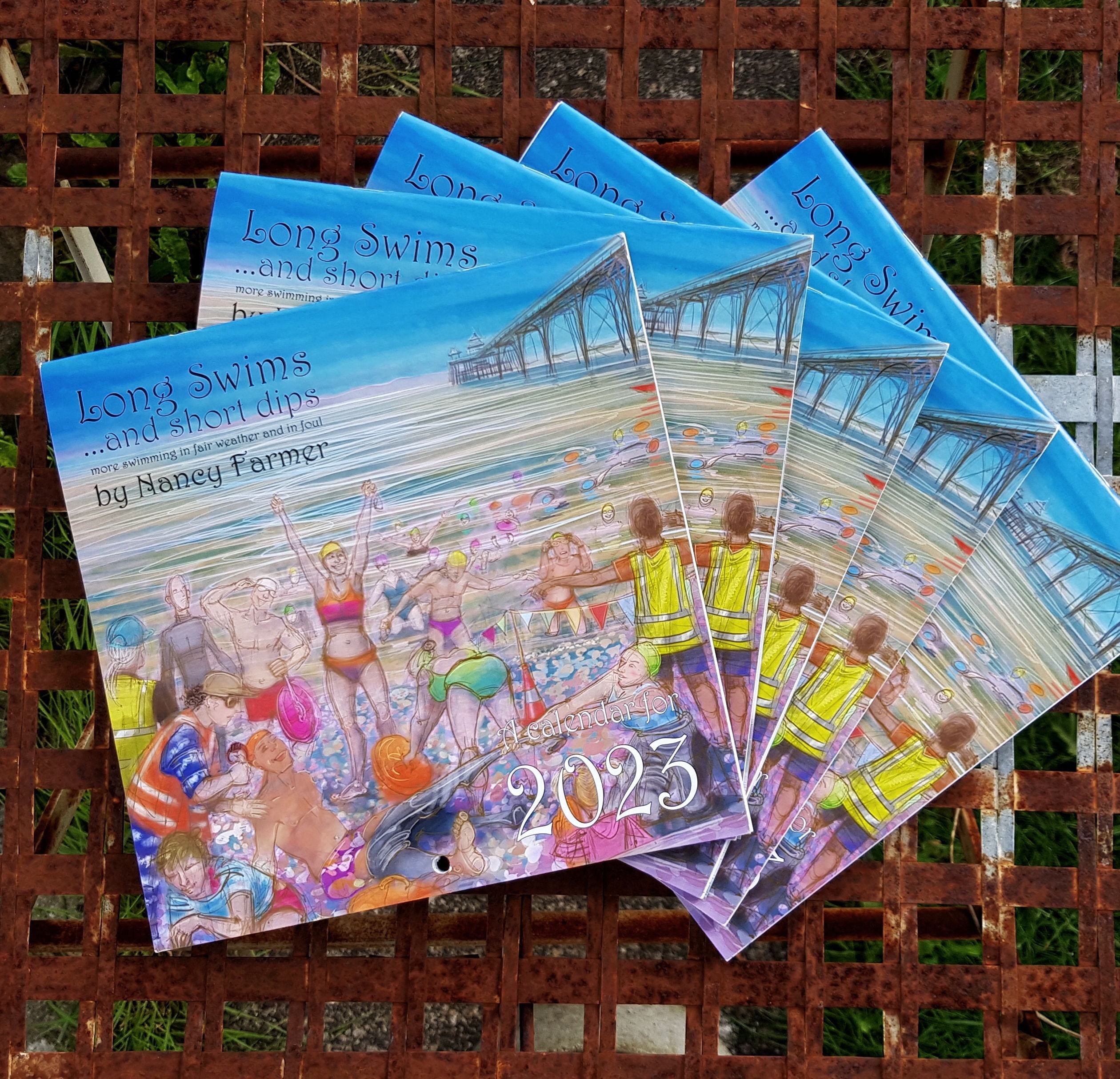 Swimming Calendar for 2023 by Nancy Farmer long Swims Etsy UK