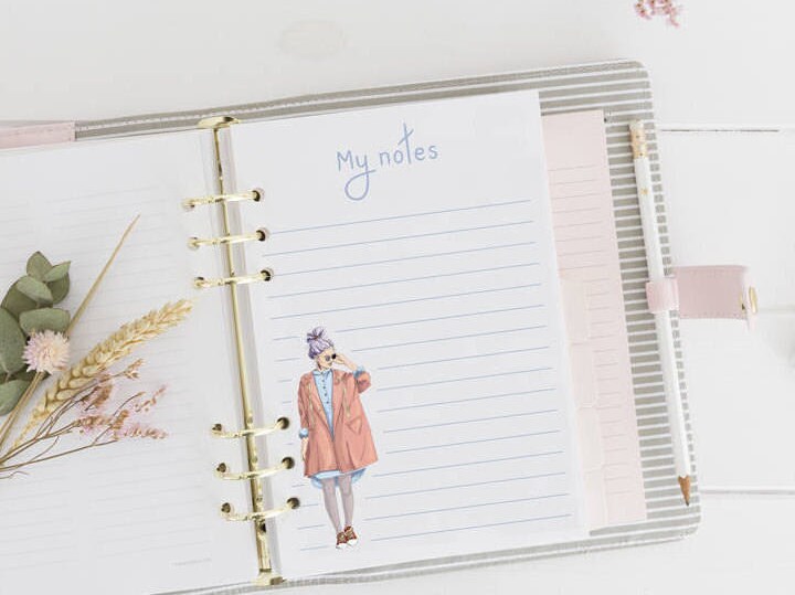 Planner Pages Planner Pad US Inserts Printable Notes Page Printable A4 ...