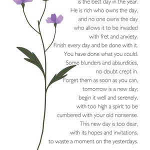 Ralph Waldo Emerson Poem Print, Inspirational Quote Wall Art (Digital Download) image 9