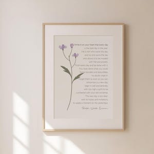 Ralph Waldo Emerson Poem Print, Inspirational Quote Wall Art (Digital Download) image 7