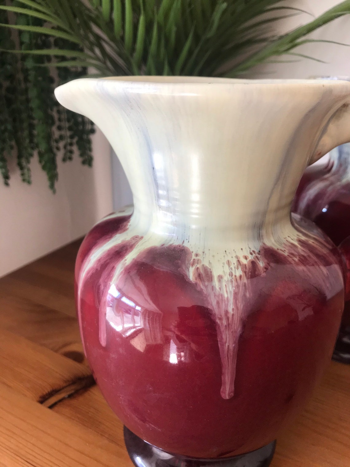 Pair of Mid Century Decorative German Ceramic Jugs Etsy