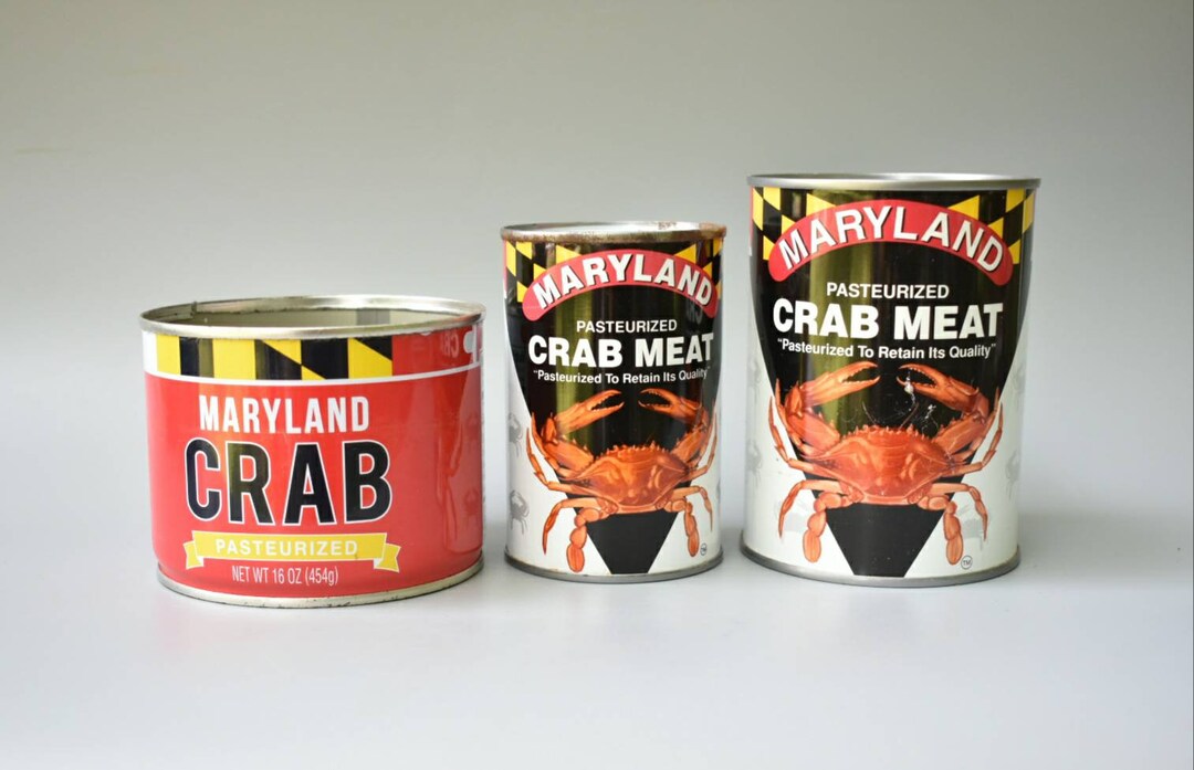 Vintage Crab Meat Tin Advertising Can Group of 3 - Etsy