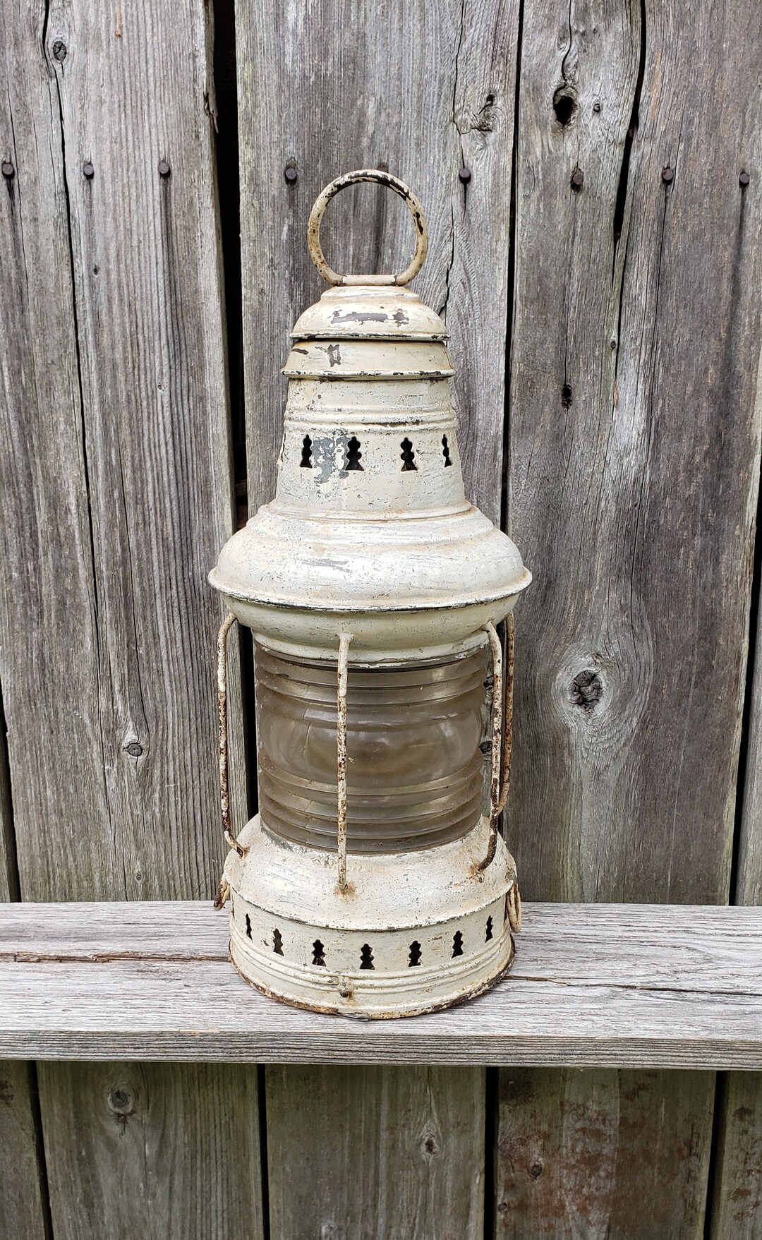 Antique Boat Light Chesapeake Bay Ship Nautical Marine Wall Display Etsy