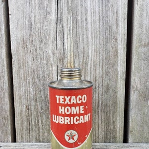 Vintage 3 In-One Household Lubricant Oiler 3oz Spout Tin Oil Can