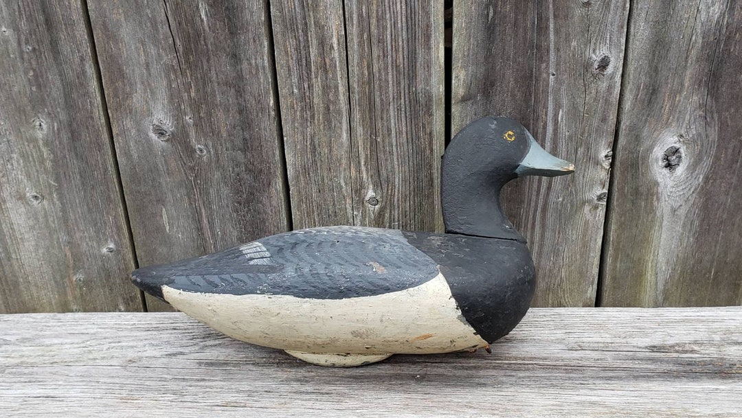 Duck Decoy Chesapeake Bay Bluebill Carving Hunting Etsy