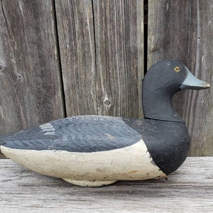Duck Decoy - Chesapeake Bay Bluebill Carving- Hunting