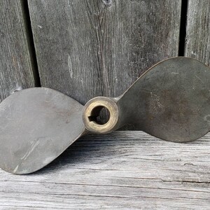 Vintage Small Boat Propeller Brass Wheel Nautical image 9