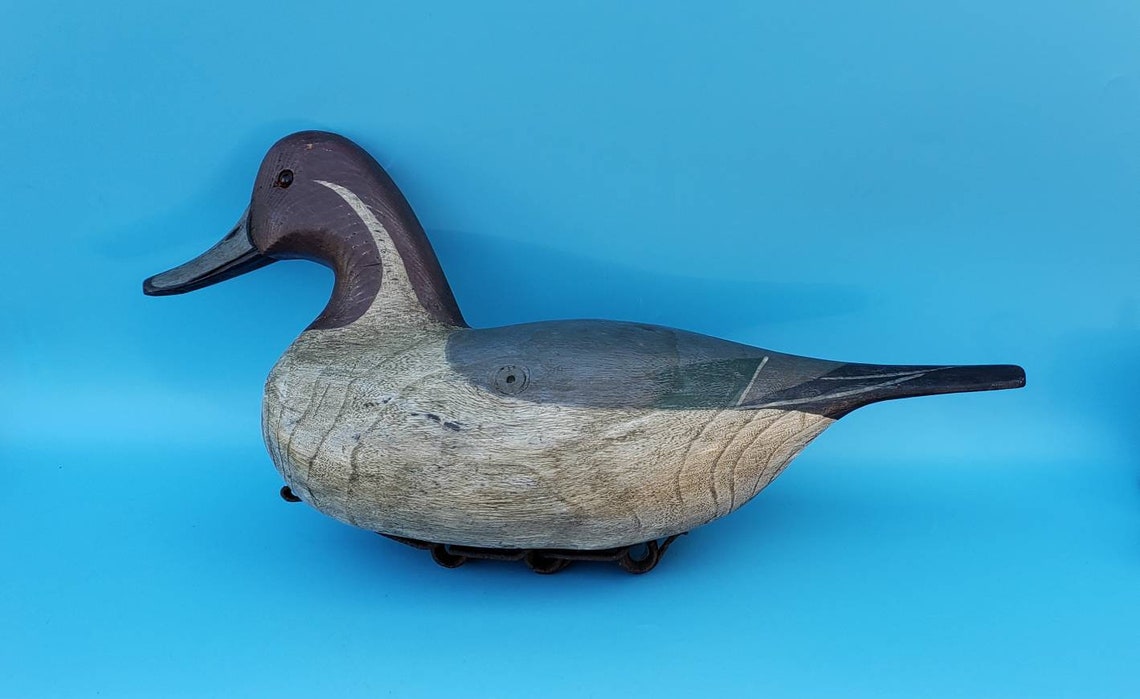 Pintail Wooden Duck Decoy Made By Gary Crossman Maryland Etsy