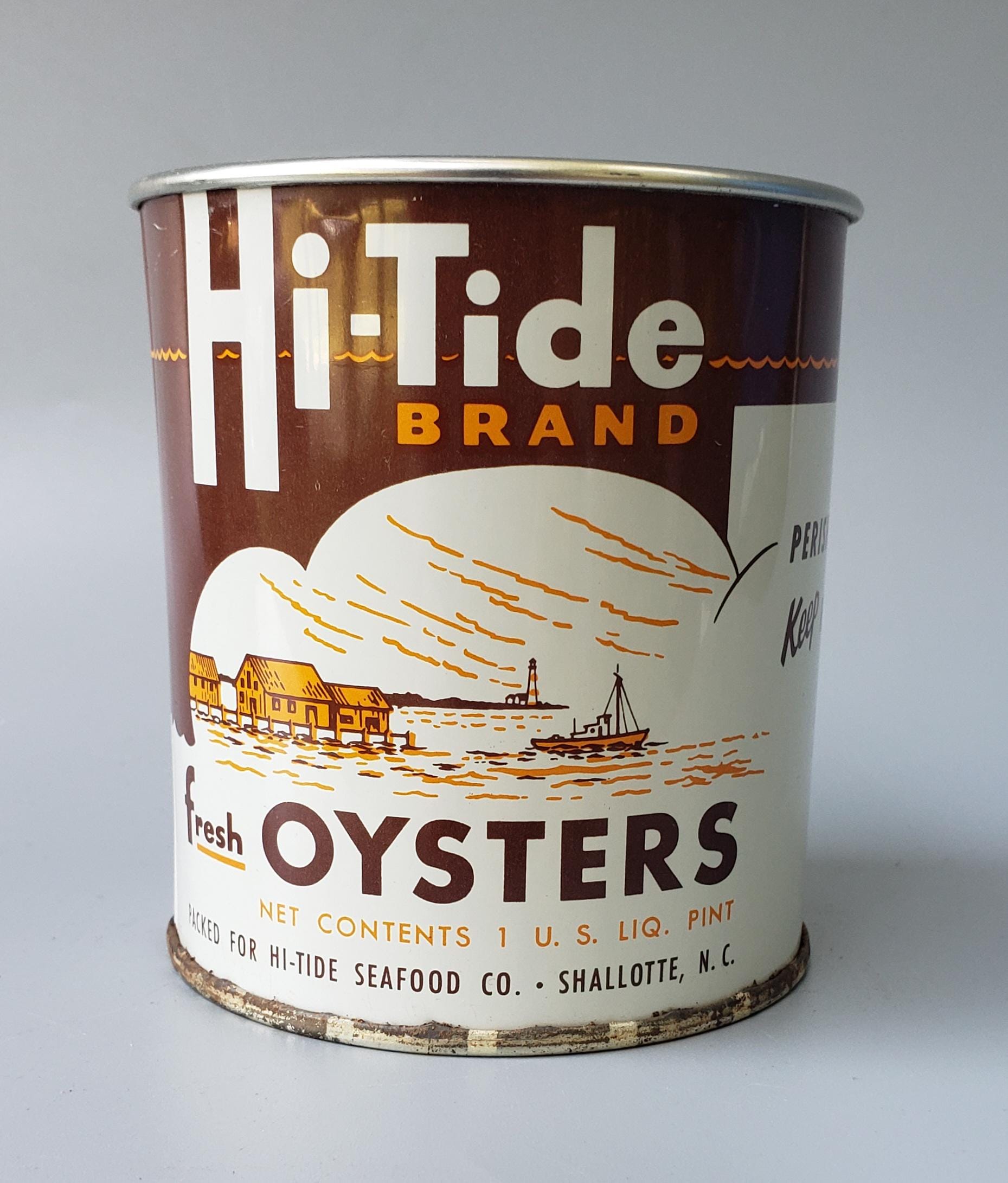 Oyster Can From Hi Tide Seafood Shallotte North Carolina