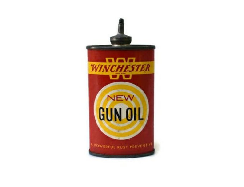 Vintage Winchester Gun Oil Tin Oiler Can Etsy UK