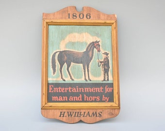 Wooden Tavern Sign Reproduction