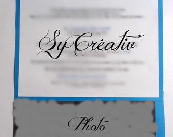 10 Invitations Sea Theme Wedding Invitation Pocket Ring Etsy Singapore