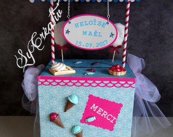 URN PIGGY thema GULZIGHEID bruiloft, doop, verjaardag - vak enveloppen - kleurkeuze / aankondigingen, party