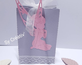 5 DOZEN DRAGEES doop "fee, prinses" - kleur van uw keuze / aankondiging, menu, feest