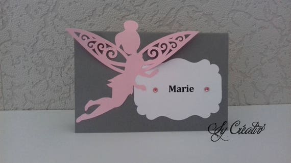 Lot De 10 Marque Place Fee Bapteme Anniversaire Princesse Etsy