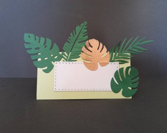 LOT van 10 Brand-Place tafel thema tropische, tropische, bruiloft, doop, verjaardag, prinses, alle kleuren gepersonaliseerd