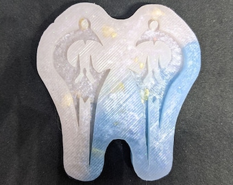 3D Printed Fantasy Earring Silicone Mold