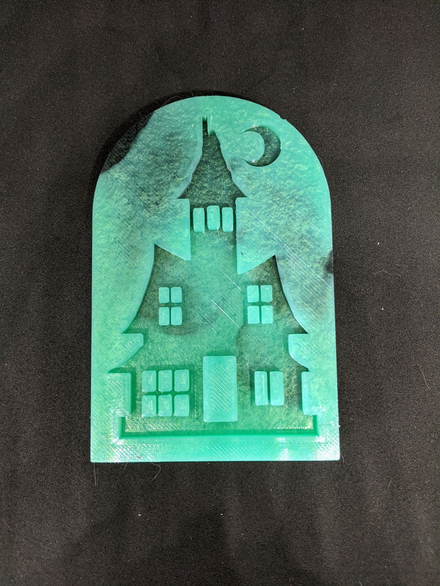 3D Printed Haunted House Silicone Mold Etsy