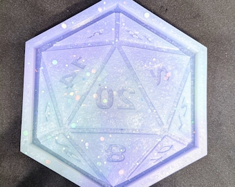 3D Printed D20 Coaster Mold