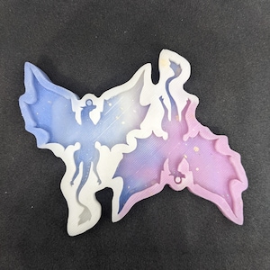 3D Printed Flying Dragon Earrings Silicone Mold