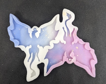3D Printed Flying Dragon Earrings Silicone Mold