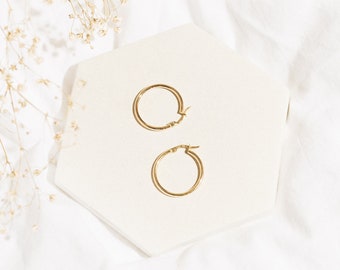 Boucles d’oreilles Hoop - Boucles d’oreilles en or Hoop - Boucles d’oreilles en or Dainty - Boucles d’oreilles en or minuscules - boucles d’oreilles cerceaux 14k - Boucles d’oreilles Hypoallergéniques 14k Gold Hoop