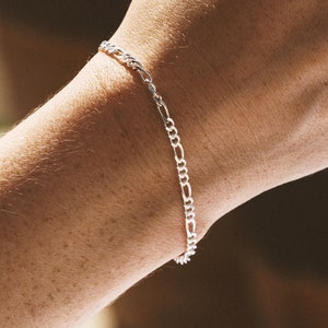 Silver curb bracelet - Curb chain bracelet - Silver 925 jewelry - Unisex silver bracelet - Sterling silver ankle bracelet