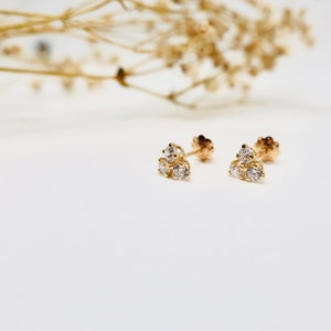 Stud earrings - Stud gold earrings - Dainty gold earrings - Tiny gold earrings - 14k stud earrings - Hypoallergenic 14k Gold Stud Earrings