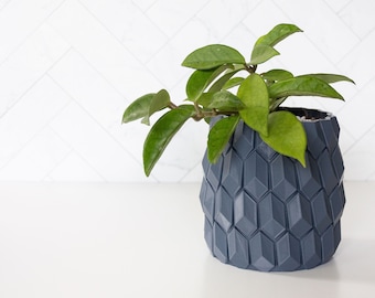 Modern Geometric Cactus Planter, 3D Succulent Planter for your Geometric Decor, Pottery Kit with Planter Drainage