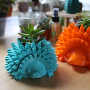 Baby Hedgehog Pot for Succulent or Cactus, Perfect for 1.5&quot; Pot ~ Hedgehog Planter, Cactus Pot, Succulent Pot