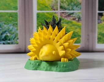 SPRING COLLECTION - Young Hedgehog Planters for Your Plants, Say Hello Spring with Cute Planter, Small Plant Pot with Drainage