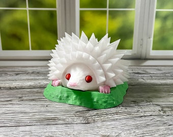 Hedgehog Gift Planter - White Albino Look-A-Like Planter