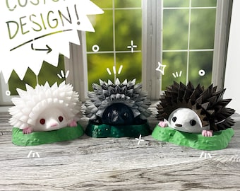 CUSTOM & ENGRAVED Hedgehog Gift Planter - Look-A-Like Planter