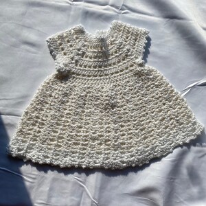 Crochet Baby Dress Set| Handmade| Crochet| White Crochet Dress| Vintage Style