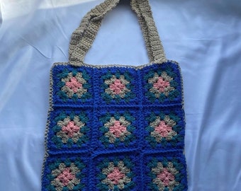 Granny Square Crochet Bag | Tote Bag | Handmade | Bohemian Style | Crochet Purse |