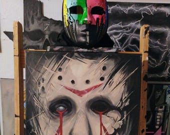 16x20- 'Jason Lives V2' Acrylic Painting